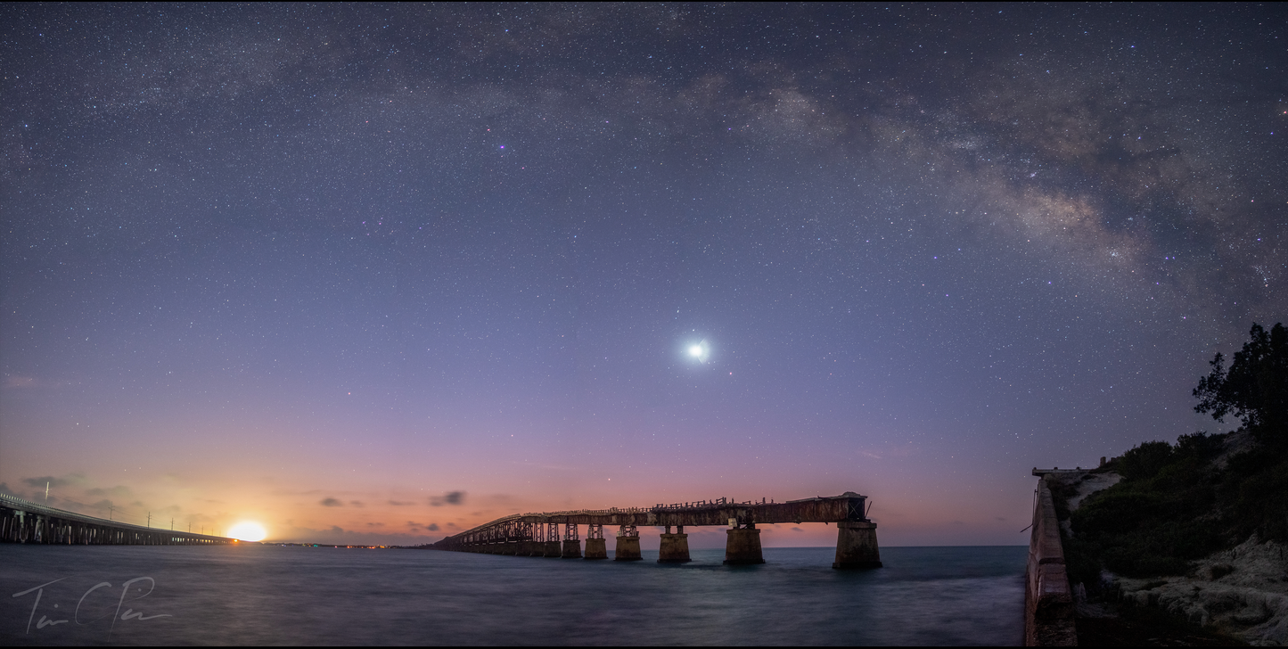 Bahia Honda Blue Hour Milky Way Pano 2022