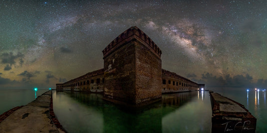 Fort Jefferson Bastion F Milky Way Moat Pano 423